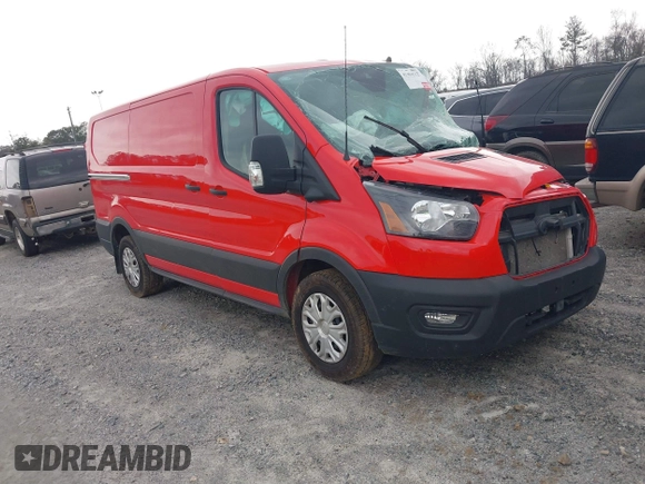2023 Ford Transit Cargo with VIN 1FTYE1Y88PKB93260, listed as a IAAI auction lot 41404512 with Not Provided miles. Bid and sale history available at carsss.com. Image 1.