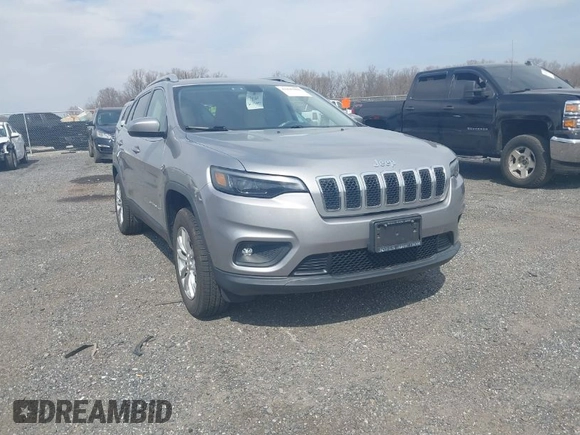 2019 Jeep Cherokee Latitude with VIN 1C4PJMCB4KD239465, listed as a IAAI auction lot 41849483 with 81,229 mi miles. Bid and sale history available at carsss.com. Image 1.
