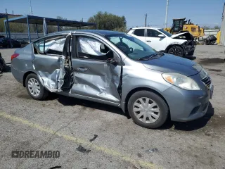 2012 Nissan Versa SV with VIN 3N1CN7AP0CL946595, listed as a Copart auction lot 59562915 with 107,228 mi miles and Salvage title. Bid and sale history available at DreamBid. Image 4.