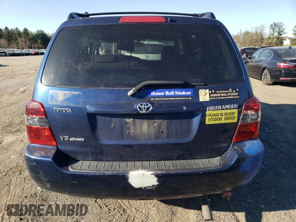 2005 Toyota Highlander with VIN JTEEP21A550087501, listed as a Copart auction lot 50377885 with 176,842 mi miles and Salvage Title. Bid and sale history available at DreamBid. Image 6.