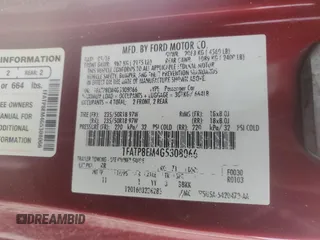 2016 Ford Mustang V6 with VIN 1FATP8EM4G5308066, listed as a Copart auction lot 57511745 with 164,409 mi miles and Salvage title. Bid and sale history available at DreamBid. Image 12.
