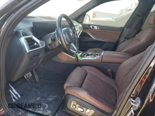 2024 BMW X5 M60i with VIN 5UX33EU03R9U82028, listed as a Copart auction lot 82224164 with 35,747 mi miles and Salvage Title. Bid and sale history available at carsss.com. Image 7.
