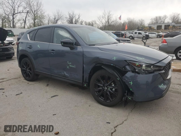 2024 Mazda CX-5 S Carbon Edition with VIN JM3KFBCL2R0509147, listed as a Copart auction lot 51695655 with 7,686 mi miles and Salvage Title. Bid and sale history available at DreamBid. Image 4.