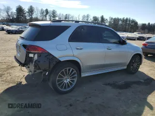 2022 Mercedes-Benz GLE 350 with VIN 4JGFB4KB9NA830600, listed as a Copart auction lot 46502195 with 43,251 mi miles and Salvage title. Bid and sale history available at DreamBid. Image 3.