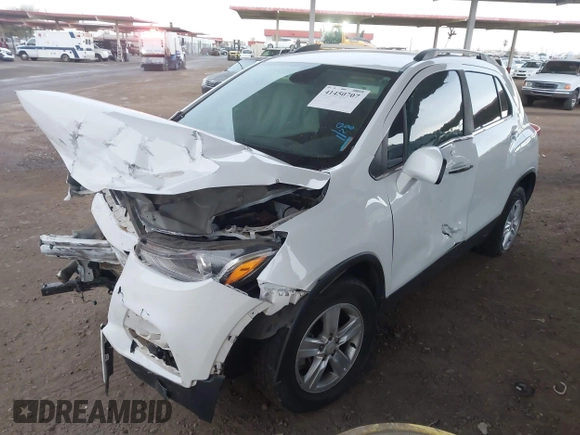2020 Chevrolet Trax LT with VIN KL7CJLSB0LB040725, listed as a IAAI auction lot 41450707 with 53,422 mi miles and . Bid and sale history available at DreamBid. Image 2.