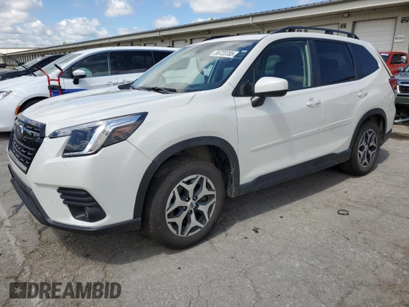 2022 Subaru Forester Premium z VIN JF2SKADC3NH405339, wystawiony jako Copart lot #55723705 z przebiegiem 12 990 mil mil oraz Szkoda całkowita • Salvage title. Historia ofert i sprzedaży dostępna na DreamBid. Obrazek 1.