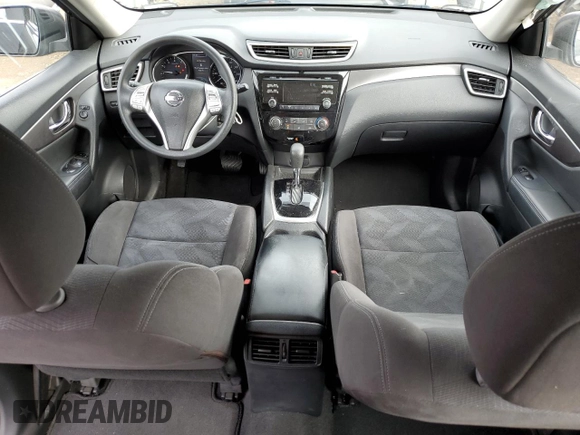 2015 Nissan Rogue SV with VIN KNMAT2MT7FP537914, listed as a Copart auction lot 45238945 with 144,236 mi miles and Salvage Title. Bid and sale history available at DreamBid. Image 8.
