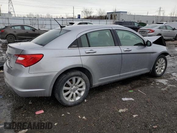 2013 Chrysler 200 LX with VIN 1C3CCBAB8DN651115, listed as a Copart auction lot 46977655 with 124,600 mi miles and Salvage Title. Bid and sale history available at carsss.com. Image 3.