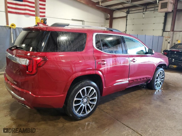 2020 GMC Acadia Denali with VIN 1GKKNXLS0LZ117582, listed as a Copart auction lot 48220545 with 76,232 mi miles and Salvage Title. Bid and sale history available at carsss.com. Image 3.