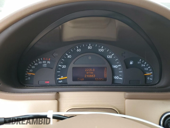 2003 Mercedes-Benz C 230/260/280/320 with VIN WDBRF64J53F314061, listed as a Copart auction lot 65704144 with 210,883 mi miles and Non Repairable. Bid and sale history available at DreamBid. Image 9.