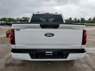 2024 Ford F-150 STX with VIN 1FTEW2KP9RKF20192, listed as a Copart auction lot 53884645 with 743 mi miles and Salvage Title. Bid and sale history available at carsss.com. Image 6.
