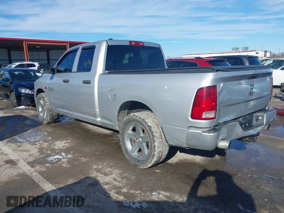 2014 Ram 1500 Tradesman with VIN 1C6RR6FT2ES170512, listed as a IAAI auction lot 41328812 with 217,416 mi miles and . Bid and sale history available at DreamBid. Image 3.