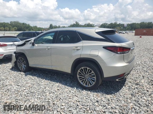 2021 Lexus RX 350 with VIN 2T2JZMAA9MC183642, listed as a Copart auction lot 61768375 with 37,629 mi miles and Salvage title. Bid and sale history available at DreamBid. Image 2.