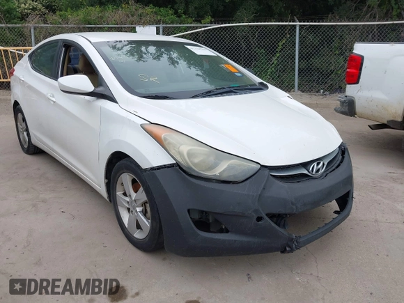 2013 Hyundai Elantra GLS with VIN 5NPDH4AE3DH343521, listed as a IAAI auction lot 42324704 with Not provided miles and . Bid and sale history available at DreamBid. Image 1.