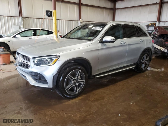 2022 Mercedes-Benz GLC with VIN W1N0G8EB3NG030945, listed as a Copart auction lot 48931085 with NaN miles and Salvage Title. Bid and sale history available at carsss.com. Image 1.