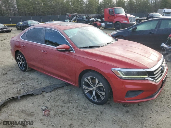 2020 Volkswagen Passat 2.0T SEL with VIN 1VWCA7A37LC017860, listed as a Copart auction lot 87374624 with 97,105 mi miles and Salvage Title. Bid and sale history available at carsss.com. Image 4.