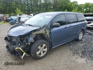 2017 Toyota Sienna L with VIN 5TDZZ3DC1HS860257, listed as a Copart auction lot 57643335 with 310,241 mi miles and Salvage title. Bid and sale history available at DreamBid. Image 1.