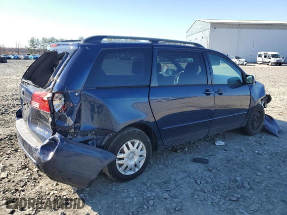2005 Toyota Sienna CE with VIN 5TDZA23C05S335897, listed as a Copart auction lot 51085315 with 124,858 mi miles and Salvage Title. Bid and sale history available at carsss.com. Image 3.