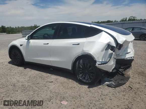 2022 Tesla Model Y Long Range z VIN 7SAYGDEE9NF455614, wystawiony jako Copart lot #57612985 z przebiegiem 22 101 mil mil oraz Szkoda całkowita • Salvage title. Historia ofert i sprzedaży dostępna na DreamBid. Obrazek 2.