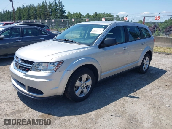 2013 Dodge Journey SE с VIN 3C4PDCAB3DT552847, выставлен на аукционе IAAI как лот 42409901 с пробегом 97 482 миль миль и . История ставок и продаж доступна на DreamBid. Изображение 2.
