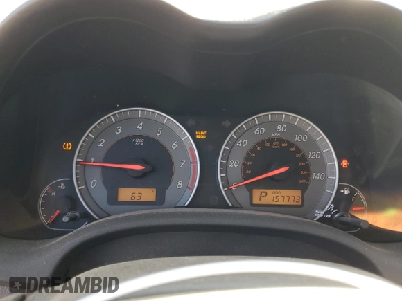 2010 Toyota Corolla with VIN 1NXBU4EE0AZ349836, listed as a Copart auction lot 48857815 with 157,773 mi miles and Salvage Title. Bid and sale history available at DreamBid. Image 9.