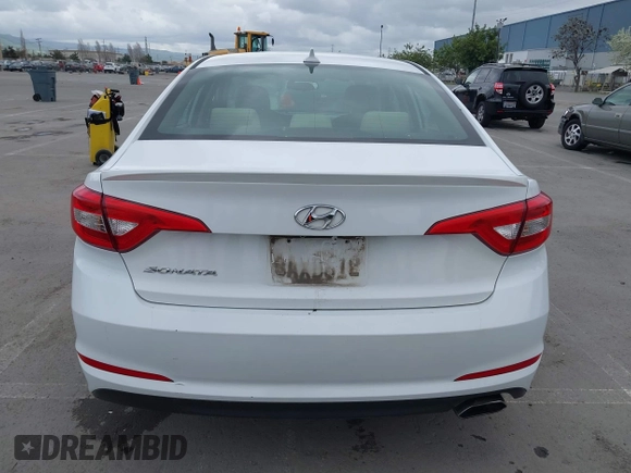 2017 Hyundai Sonata SE with VIN 5NPE24AF8HH595026, listed as a IAAI auction lot 41906112 with 165,519 mi miles. Bid and sale history available at carsss.com. Image 16.