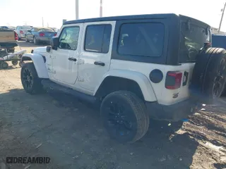 2023 Jeep Wrangler 4xe Sahara with VIN 1C4JJXP61PW553364, listed as a IAAI auction lot 41747111 with 22,127 mi miles. Bid and sale history available at carsss.com. Image 3.