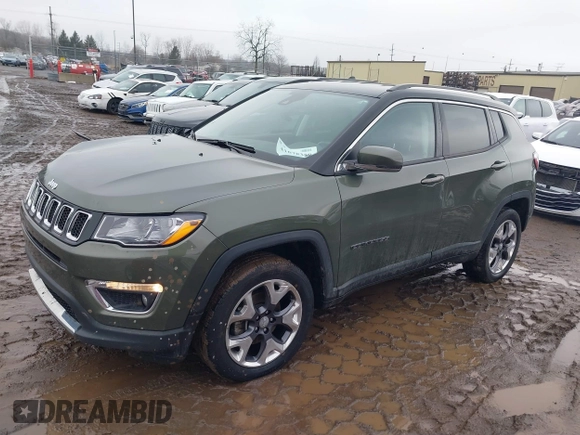 2021 Jeep Compass Limited with VIN 3C4NJDCBXMT533649, listed as a IAAI auction lot 41678358 with 42,346 mi miles and . Bid and sale history available at carsss.com. Image 17.