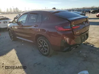 2025 BMW X4 xDrive30i with VIN 5UX33DT02S9X66462, listed as a Copart auction lot 47371815 with 1,200 mi miles and Salvage Title. Bid and sale history available at carsss.com. Image 2.