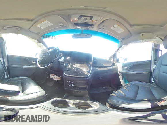 2015 Toyota Sienna SE with VIN 5TDXK3DC2FS629568, listed as a Copart auction lot 48171645 with 114,608 mi miles and Salvage title. Bid and sale history available at DreamBid. Image 14.