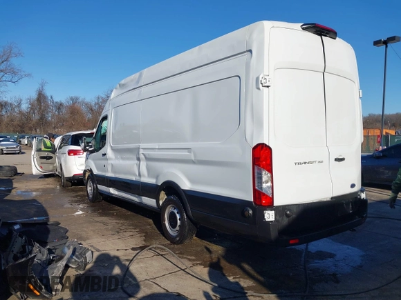 2020 Ford Transit Cargo with VIN 1FTBW3X82LKA91396, listed as a IAAI auction lot 41310803 with 60,760 mi miles and . Bid and sale history available at DreamBid. Image 3.