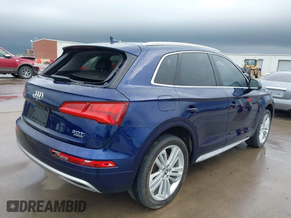2018 Audi Q5 Premium Plus z VIN WA1BNAFY5J2104383, wystawiony jako IAAI lot #41939168 z przebiegiem 119 503 mil mil oraz . Historia ofert i sprzedaży dostępna na DreamBid. Obrazek 4.