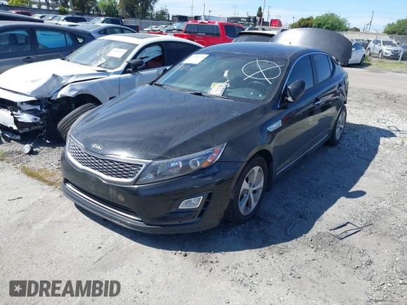 2016 Kia Optima Hybrid with VIN KNAGM4ADXG5096533, listed as a IAAI auction lot 41986694 with 1 mi miles. Bid and sale history available at carsss.com. Image 2.