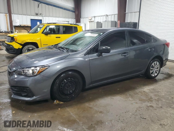 2021 Subaru Impreza with VIN 4S3GKAB65M3604356, listed as a Copart auction lot 80659444 with 86,109 mi miles and Salvage Title. Bid and sale history available at carsss.com. Image 1.