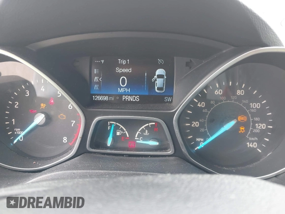 2017 Ford Escape SE with VIN 1FMCU9GD1HUB28732, listed as a IAAI auction lot 41546177 with 126,698 mi miles and . Bid and sale history available at DreamBid. Image 7.