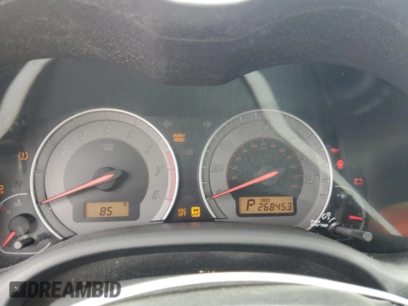 2010 Toyota Corolla with VIN 2T1BU4EE7AC271427, listed as a Copart auction lot 60017055 with 268,453 mi miles and Clean title. Bid and sale history available at DreamBid. Image 9.