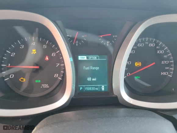 2013 Chevrolet Equinox LT with VIN 1GNALDEK4DZ112211, listed as a Copart auction lot 46852415 with 150,830 mi miles and Salvage Title. Bid and sale history available at carsss.com. Image 9.