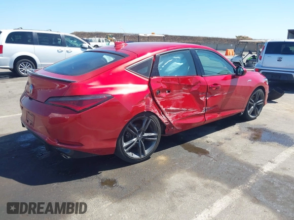 2023 Acura Integra w/A-Spec Package with VIN 19UDE4H39PA008032, listed as a IAAI auction lot 42519216 with 19,107 mi miles and . Bid and sale history available at DreamBid. Image 4.