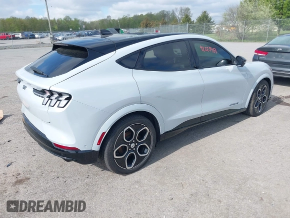 2023 Ford Mustang Mach-E GT with VIN 3FMTK4SE7PMB03832, listed as a IAAI auction lot 42229451 with 18,398 mi miles and . Bid and sale history available at DreamBid. Image 4.