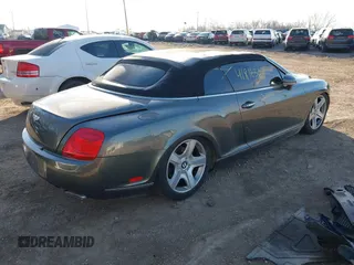 2007 Bentley Continental GT with VIN SCBDR33W67C044685, listed as a IAAI auction lot 41816337 with Not Provided miles and . Bid and sale history available at DreamBid. Image 4.