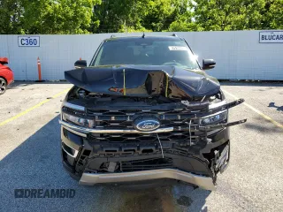 2024 Ford Expedition Max Limited с VIN 1FMJK1K81REA65202, выставлен на аукционе Copart как лот 57510445 с пробегом 45 982 миль миль и Чистый • Clean title. История ставок и продаж доступна на DreamBid. Изображение 5.