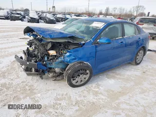 2021 Kia Rio S with VIN 3KPA24AD3ME423255, listed as a IAAI auction lot 41381989 with 18,802 mi miles. Bid and sale history available at carsss.com. Image 2.