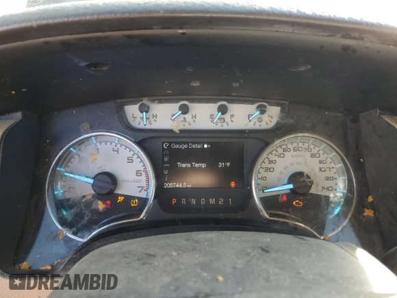 2011 Ford F-150 XLT with VIN 1FTFW1ET1BFC16361, listed as a Copart auction lot 47998835 with 205,744 mi miles and Clean Title. Bid and sale history available at carsss.com. Image 9.