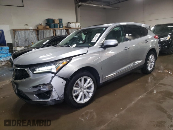 2020 Acura RDX with VIN 5J8TC1H3XLL017160, listed as a Copart auction lot 52144935 with 43,593 mi miles and Salvage title. Bid and sale history available at DreamBid. Image 1.