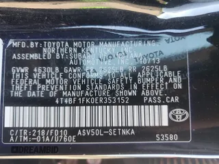 2014 Toyota Camry L with VIN 4T4BF1FK0ER353152, listed as a Copart auction lot 47064855 with 72,855 mi miles and Salvage Title. Bid and sale history available at carsss.com. Image 12.