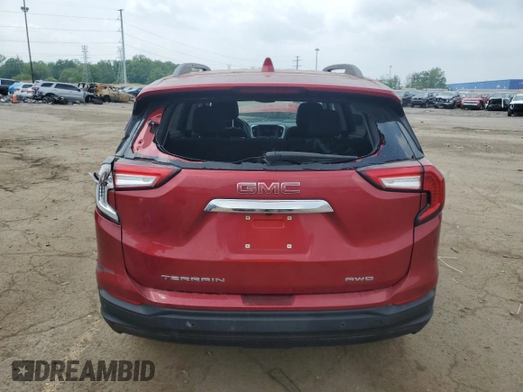 2022 GMC Terrain SLE with VIN 3GKALTEV9NL191854, listed as a Copart auction lot 59716025 with 58,715 mi miles and Non repairable. Bid and sale history available at DreamBid. Image 6.