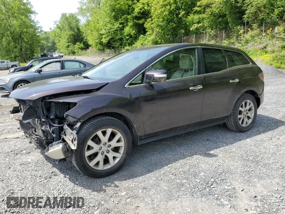 2009 Mazda CX-7 Grand Touring z VIN JM3ER29L390223853, wystawiony jako Copart lot #58481345 z przebiegiem 130 540 mil mil oraz Szkoda całkowita • Salvage title. Historia ofert i sprzedaży dostępna na DreamBid. Obrazek 1.