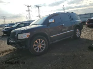 2008 Infiniti QX56 with VIN 5N3AA08CX8N912166, listed as a Copart auction lot 46997645 with 234,843 mi miles and Salvage Title. Bid and sale history available at carsss.com. Image 1.