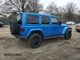 2022 Jeep Wrangler Unlimited Sahara with VIN 1C4JJXP64NW218810, listed as a Copart auction lot 49864565 with 19,462 mi miles and Non repairable. Bid and sale history available at DreamBid. Image 3.