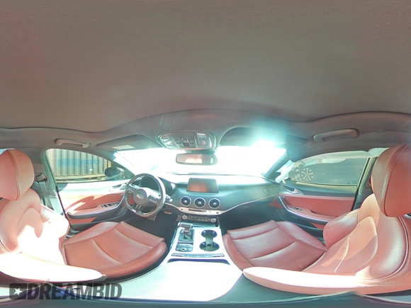 2020 Kia Stinger GT1 with VIN KNAE45LC1L6077634, listed as a Copart auction lot 76569584 with 22,359 mi miles and Salvage Title. Bid and sale history available at DreamBid. Image 14.